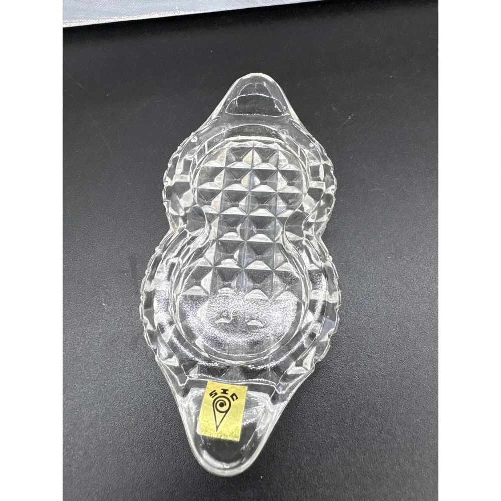 VthBohemia Crystal Clear Glass Caddy Underplate (only) for Salt &Pepper shakers